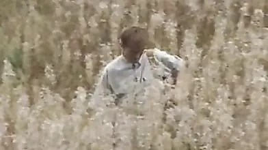 Old mature gal and her lover get it on outdoors