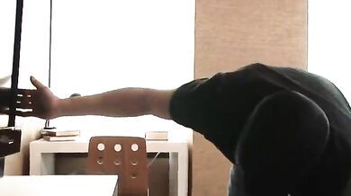 Kinky burglar comes in time to quench brunette cougar's lust