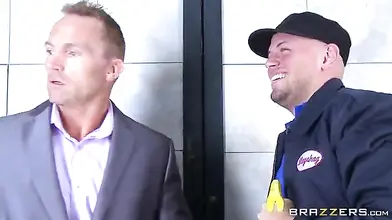 Bubble butt blonde MILF Bridgette B rides a long sword