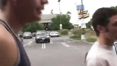 Hot cougar MILF bangs with a young guy in car