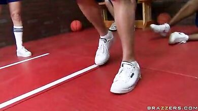 Busty mature gym teacher likes to torture her freaky students