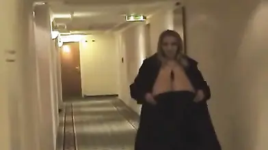 Handsome French MILF shows off her big juicy tits solo