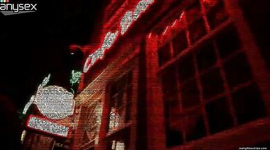 Trashy mature prostitute in fishnet stockings offers her sexual services