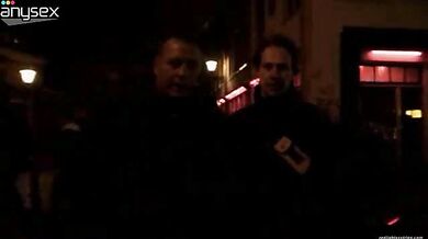 Trashy mature prostitute in fishnet stockings offers her sexual services