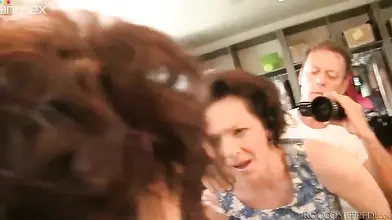 Mature amateur housewife shows her bush before sucking and fucking