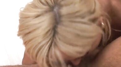 Anal ride for the blonde Milf in the sexy lingerie