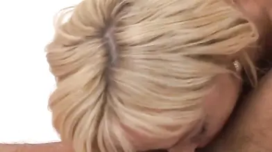 Anal ride for the blonde Milf in the sexy lingerie