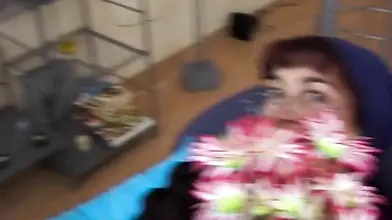 Mature latina whore goes crazy for a fat long sword