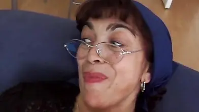 Mature latina whore goes crazy for a fat long sword