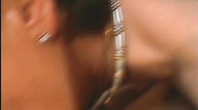 Brunette mature granny Karen sucks dick and gets doggy styled