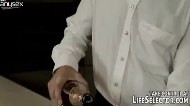 Attractive blonde milf shows young guy what she can do