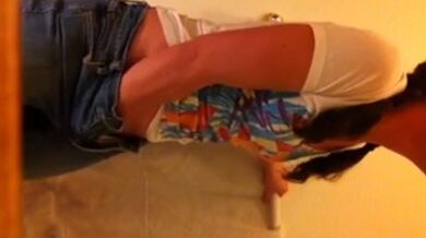 Ani Caught Masturbating in Bathroom - Multiple Orgasms