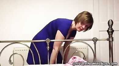 Mature wife stripping on camera