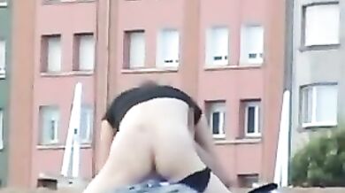 Couple having sex on the beach