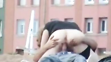 Couple having sex on the beach