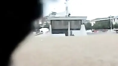 Couple having sex on the beach