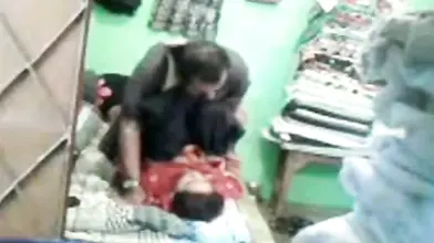 Mature arab couple has a missionary quickie with creampie