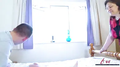 AgedLovE Busty Mature Playing Hard with Handy Man