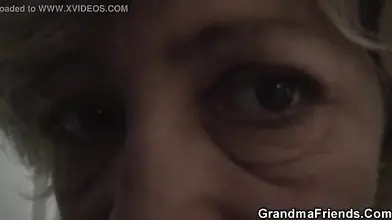 Hot 3some with granny and boys teen thiefs