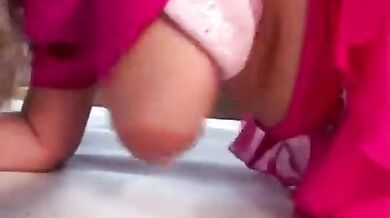 Fat Granny In Pink Fucking Outdoors