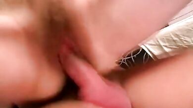 Hairy granny snatch filled