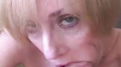 Blowjob Fuck and Facial For Grandma