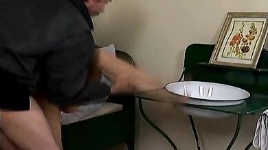 Granny Gets Hard Young Cock in The Ass (Marianne)