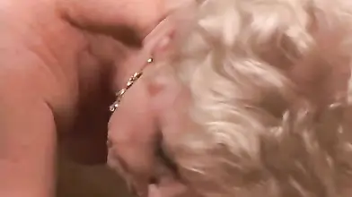 Cougar Granny Enjoys Champagne and Big Dick