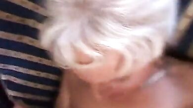 Hungarian Granny's Satin Seduction