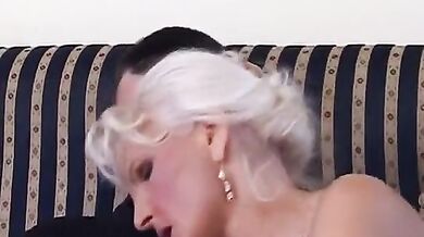 Hungarian Granny's Satin Seduction