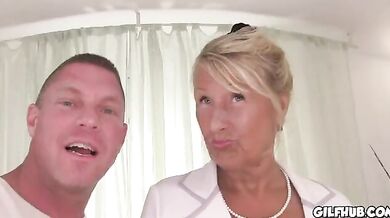 Mature Czech Woman Enjoys Young Stud