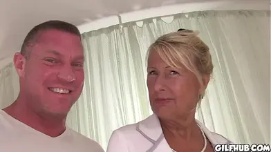 Mature Czech Woman Enjoys Young Stud