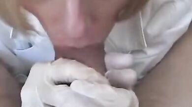 Blonde MILF Mom Fucks Doctor Son