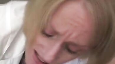 Blonde MILF Mom Fucks Doctor Son