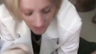 Blonde MILF Mom Fucks Doctor Son