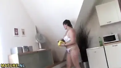 Mature Brunette Enjoys Smoking and Hardcore Sex