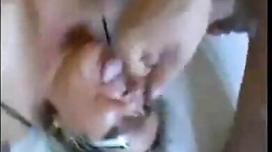 Busty Granny's Doggystyle Delight