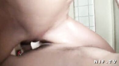 Busty French Amateur's Threesome