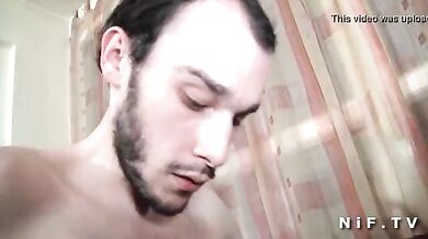 Busty French Amateur's Threesome