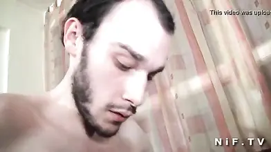 Busty French Amateur's Threesome