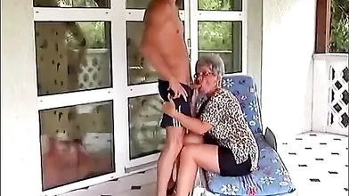 Granny Eve Enjoys Young Dick