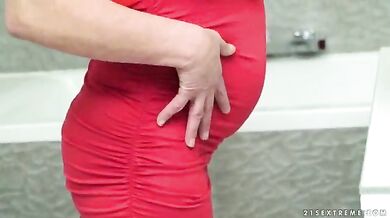 Fat Grandma Rides Young Cock