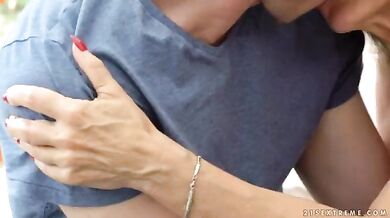 Granny Enjoys Creampie