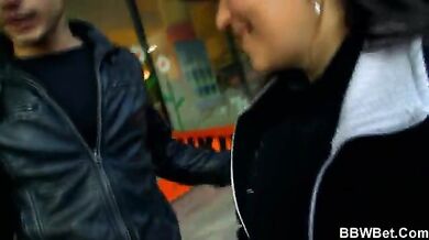 BBW Gets Picked Up and Fucked