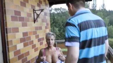 Neighbor's Tattooed Mature Seduction