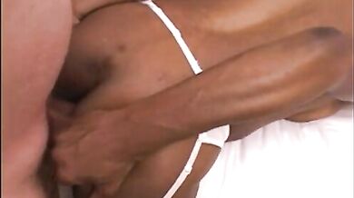 Mature Ebony MILF's Wedding Day Anal