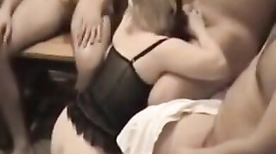 Public Gangbang for Mature Wife