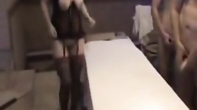 Public Gangbang for Mature Wife