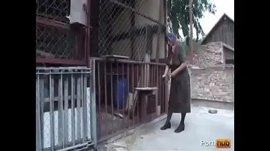 French Farmer's Grannie and Younger Boy