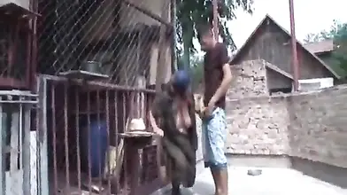 French Farmer's Grannie and Younger Boy